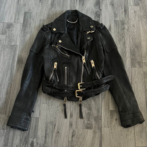 BURBERRY PRORSUM SS11 Iconic Leather Biker Jacket - Picture 1 of 16